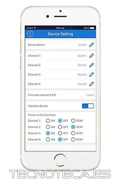Control remoto por WIFI 4 canales 230VAC Alexa - Imagen 3
