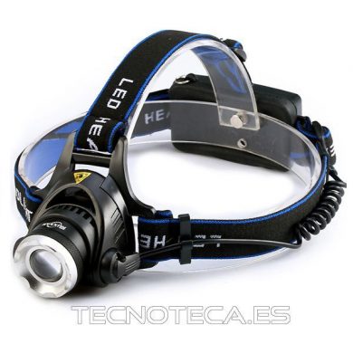 Linterna de LED para la cabeza 2X18650 ZOOM