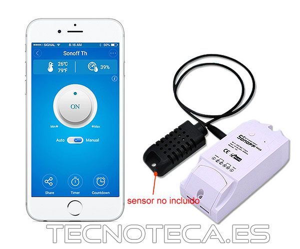SCHD006. Control remoto termostato por WIFI 230VAC 10A - Imagen 2