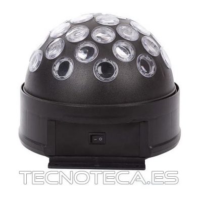 HQPE10008. Bola disco con LEDs RGB 3 x 1 W