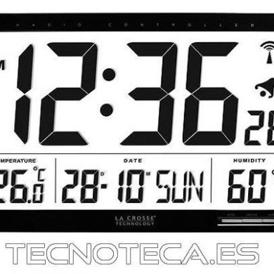 WS8007. Reloj de panel DCF temperatura y humedad