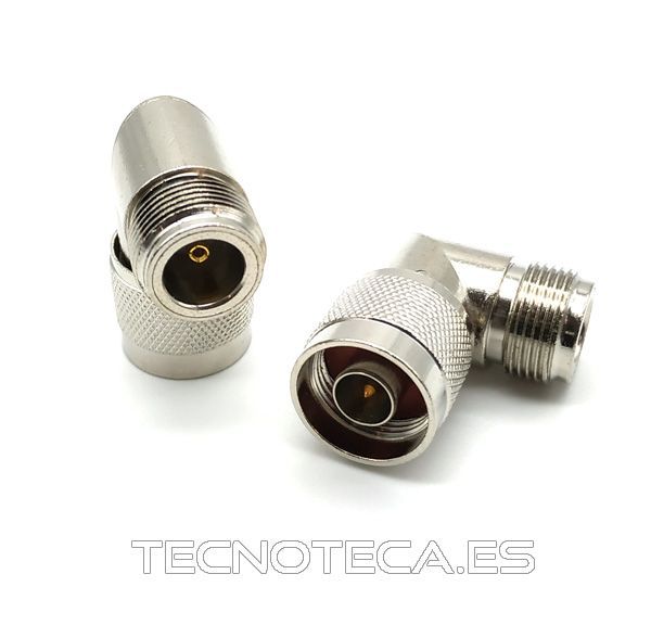 1283. Conector N macho a N hembra acodado
