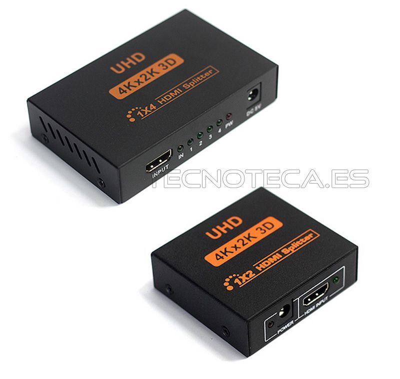 Splitter HDMI 1x4 de 1 entrada a 4 salidas