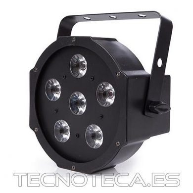 HQLP10005. Foco plano PAR 6 x LED RGB 4W