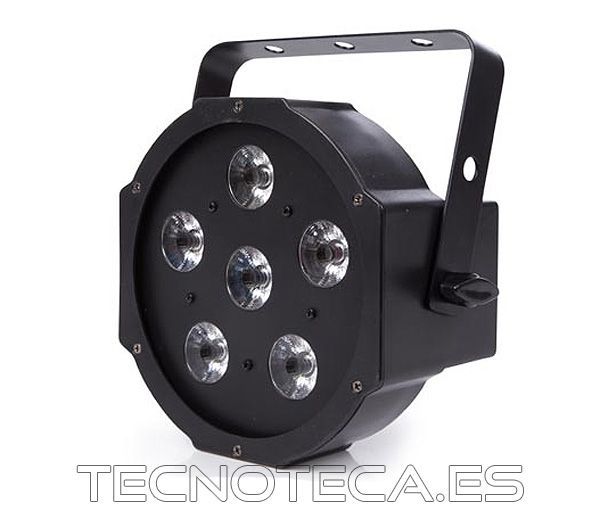 HQLP10005. Foco plano PAR 6 x LED RGB 4W