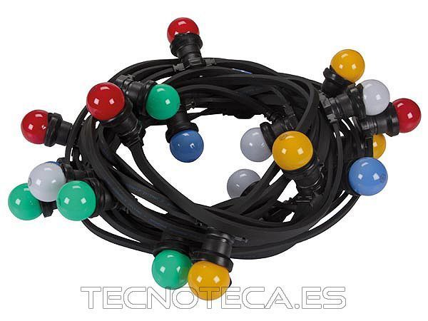 XMPL10RGB. Cadena de luces de colores LEDs 20 undidades
