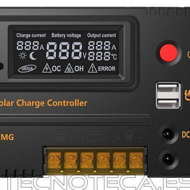 SCHR006. Regulador solar de 20 Amp 12/24VDC con toma USB