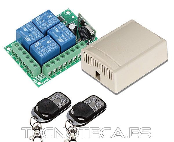 SCHD003. Control remoto de cuatro canales con dos mandos