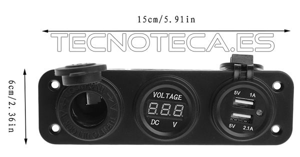 Instrumento de panel para caravanas, barcos - Imagen 4