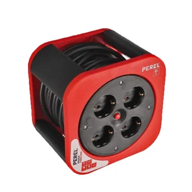 ECBOX10-G. Alargadera con enrollacables de 10metros