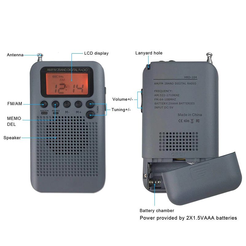 RADIO AM FM PORTATIL