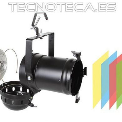 VLP56LBS. KIT foco PAR 56 en negro largo