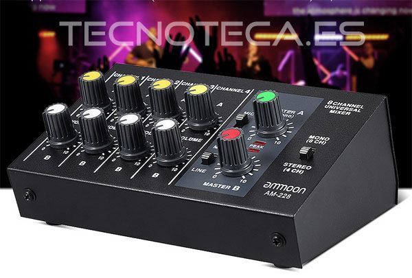 AM-228. Mesa de mezclas LINEA+MICRO 8 CANALES - Imagen 2