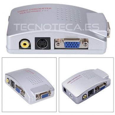 Cable adaptador VGA a video o S-video