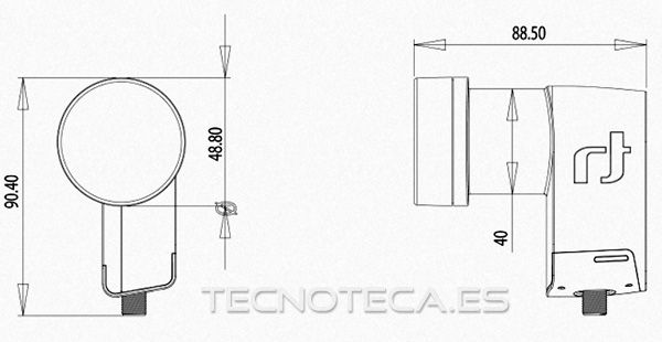 LNB Inverto Black Premium Single 40mm LTE 0.2dB - Imagen 2