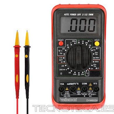 DVM892N. Multimetro digital 24 rangos 1999 cuentas