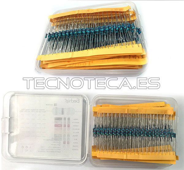 K/RES-E12. Kit de resistencias de 600 unidades 1/4W 1% - Imagen 2