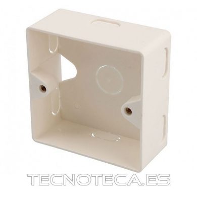 BOX059. Caja para superficie o empotrar de 80x80mm