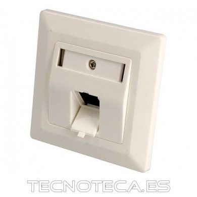 CON087. Panel frontal para empotrar RJ45 X1 KEYSTONE