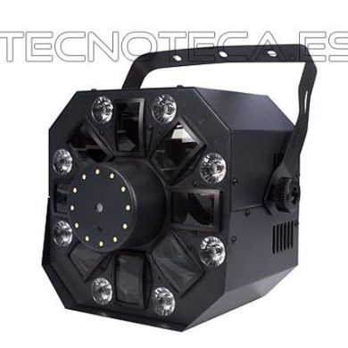 HQLE10036. Derby giratorio LEDs y laser QUATRO FX