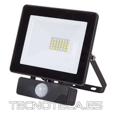 LEDA6002NW-BP. Proyector Led con PIR neutro 20W negro
