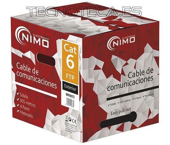 WIR9072 Cable para datos FTP Cat.6 rigido 305m