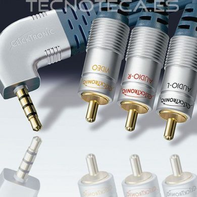 HC300750. Conexion Jack 3,5 macho 4 Pin a 3 RCA