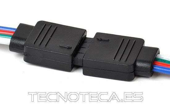 Pareja cable para tira de LED macho y hembra RGB 10cm - Imagen 3