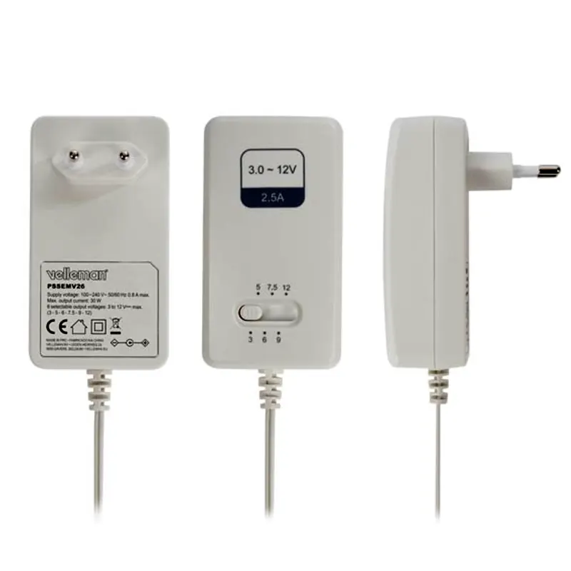 PSSEMV26. Cargador alimentador de 3 a 12V 2,5A
