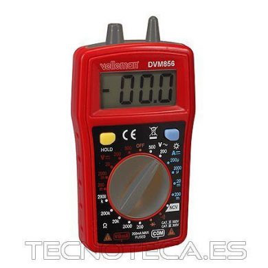 DVM856. Multimetro digital CAT III 300V 10A con zumbador