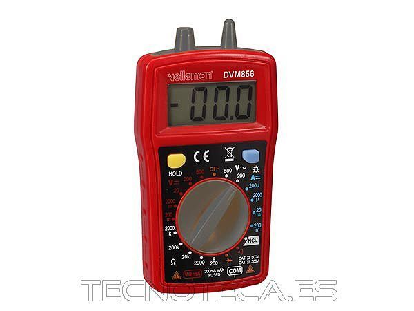 DVM856. Multimetro digital CAT III 300V 10A con zumbador