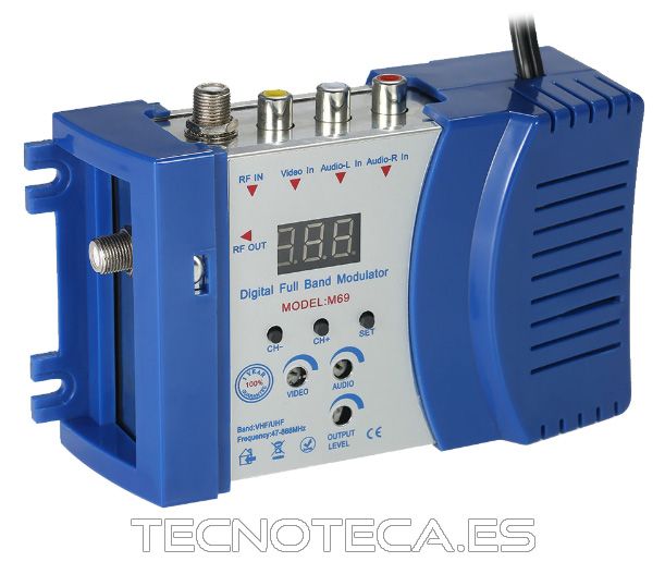 Modulador de VIDEO y AUDIO a VHF/UHF