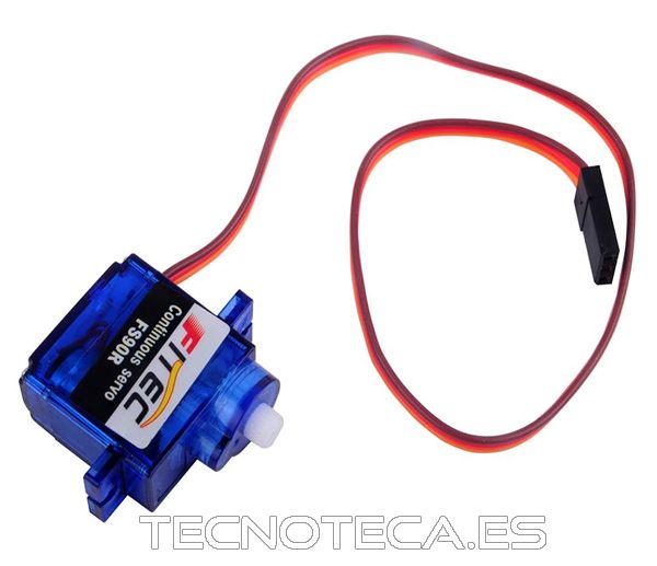 FS90R. Servo 360º con rueda de 60mm diámetro - Imagen 2