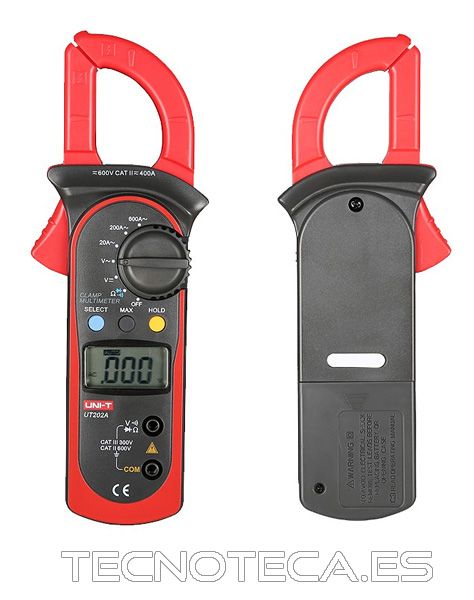 UT202A. Pinza amperimetrica AC/DC corriente AC