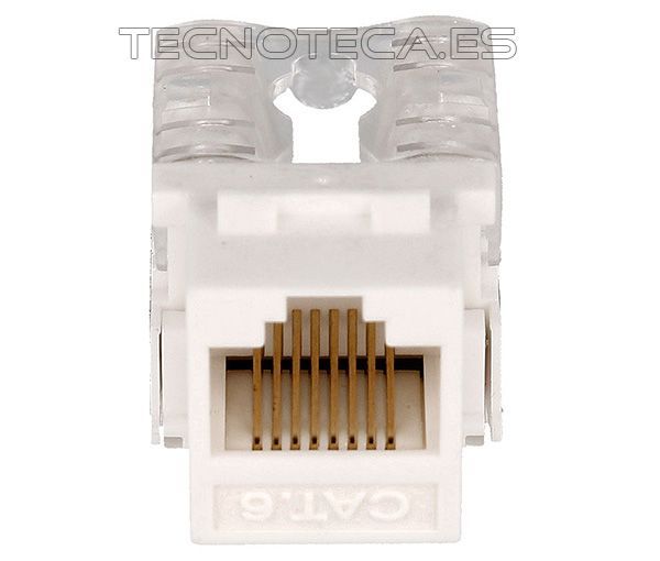 CON924. Conector KEYSTONE RJ45 CAT6 UTP hembra 90º - Imagen 2