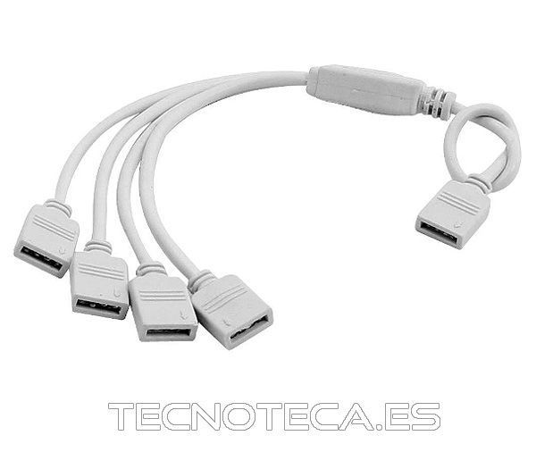 Pulpo RGB. Conector RGB de 4 salidas para tiras de LEDs