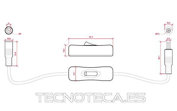 Interruptor para linea de alimentación de tiras de LEDs - Imagen 2