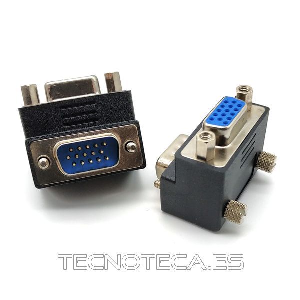 65171. Adaptador VGA M a hembra 90º codo