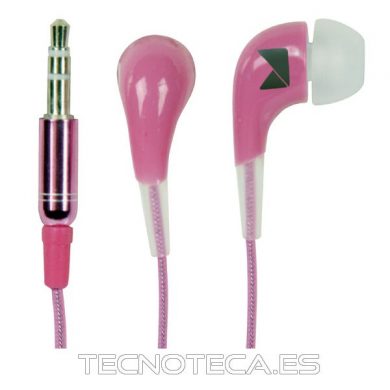 CSHPIER100PI. Auriculares intrauditivos en color rosa