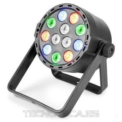 PLS25. Foco LEDs DMX 12X1W RGBW con bateria litio