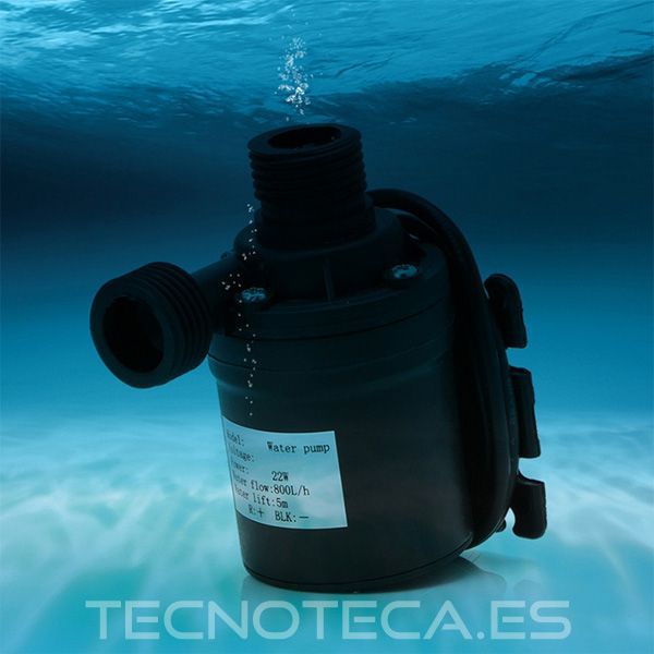 Bomba de agua sumergible de 800 litros/hora 12VDC - Imagen 2