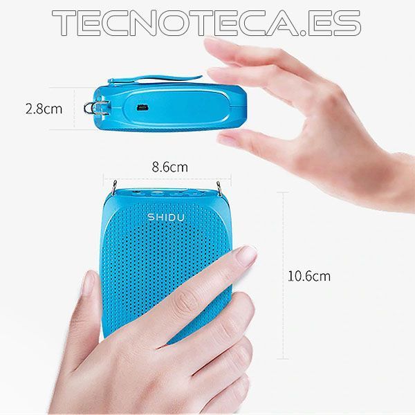 S615. Megáfono inalámbrico portátil a batería Shidu - Imagen 2