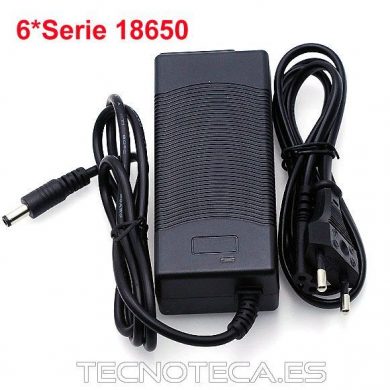 Cargador baterias LI-ON 6 serie 18650