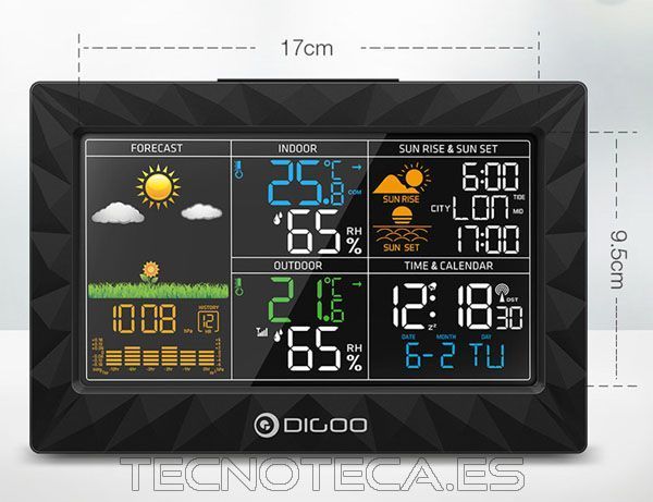 DG-TH8988. Estacion metereologica inalambrica - Imagen 2