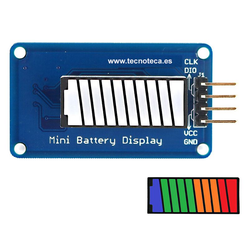 Modulo Arduino indicador tension de bateria