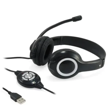 CCHATSTARU2B. Auricular diadema + micrófono USB