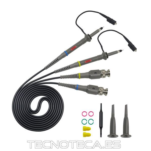 PROBE100. Pareja de sondas osciloscopio 100MHz