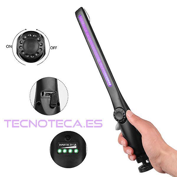 LAMPARA ULTRAVIOLETA. Portatil recargable USB
