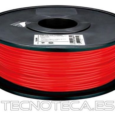 ABS175R1. Filamento ABS 1,75 mm rojo 1 Kg