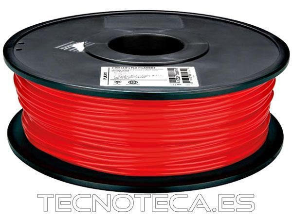 ABS175R1. Filamento ABS 1,75 mm rojo 1 Kg